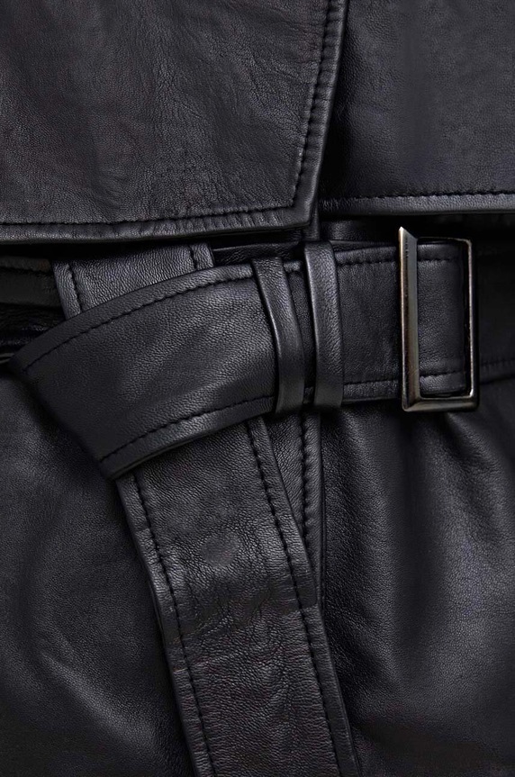 Kožený kabát Answear.LAB X limited collection NO SHAME WA23.KPD100
