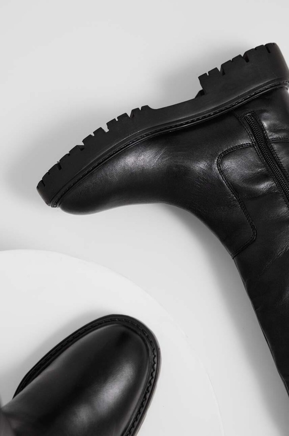 Kožené čižmy Answear.LAB X limitovaná kolekcia NO SHAME čierna AL227.133.5044.AT