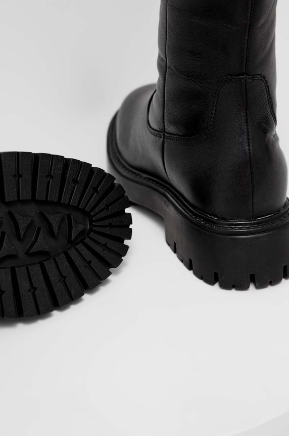 Kožené čižmy Answear.LAB X limitovaná kolekcia NO SHAME AL227.133.5044.AT čierna
