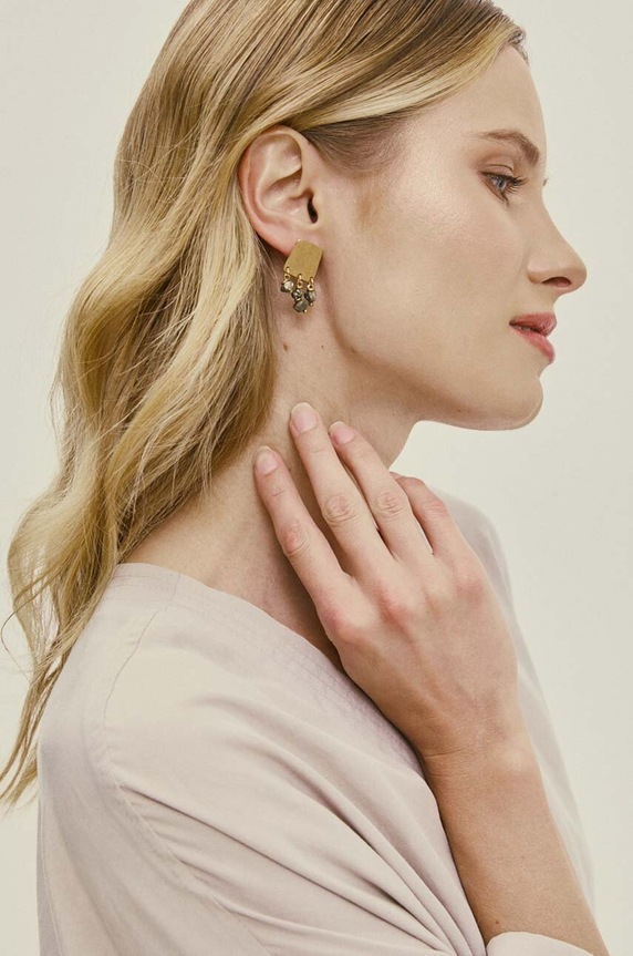 Επιχρυσωμένα σκουλαρίκια Answear.LAB WA24.AKD010 χρυσαφί WA24