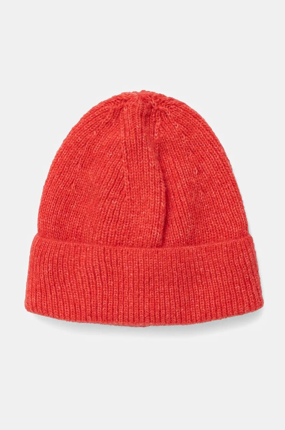 Answear.LAB czapka z wełny merino wełna czerwony WA24.CAD006