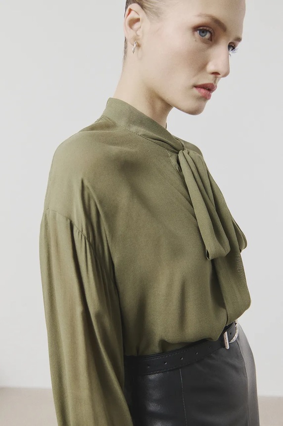 Košulja Answear.LAB WA24.KDD006 zelena