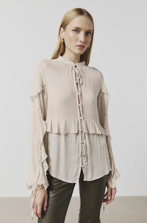 Answear.LAB koszula beżowy WA24.KDD007