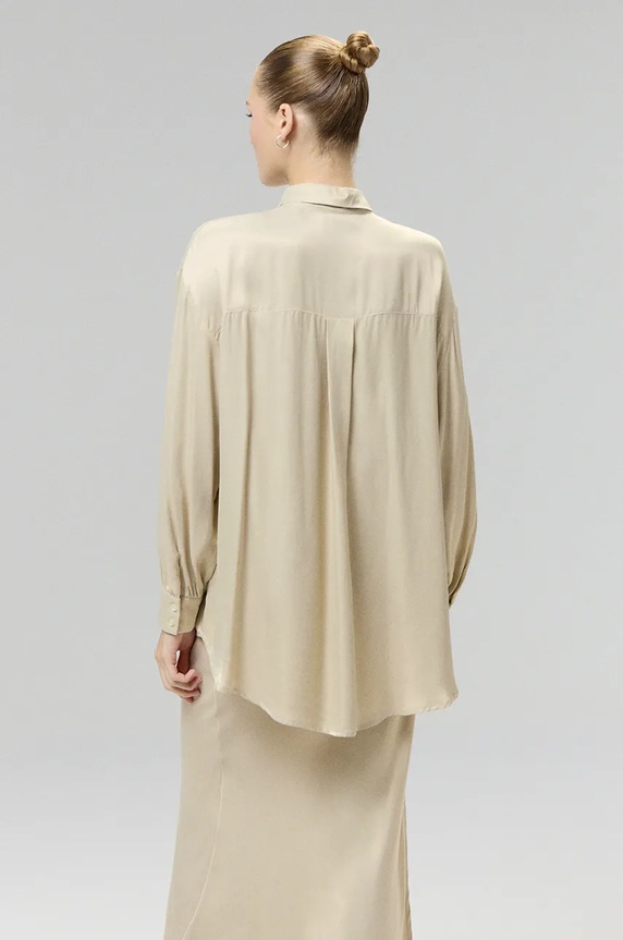 Ρούχα Πουκάμισο Answear.LAB WA24.KDD009 μπεζ