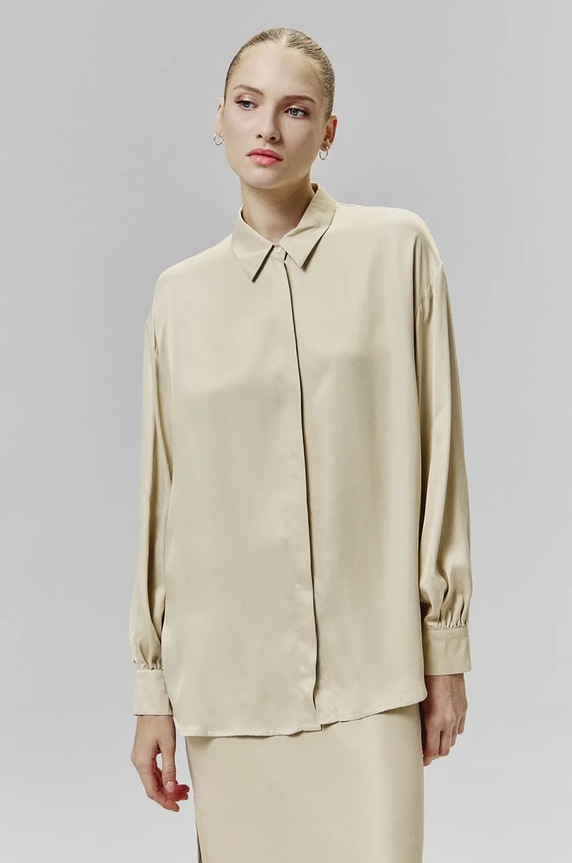 Πουκάμισο Answear.LAB μπεζ WA24.KDD009