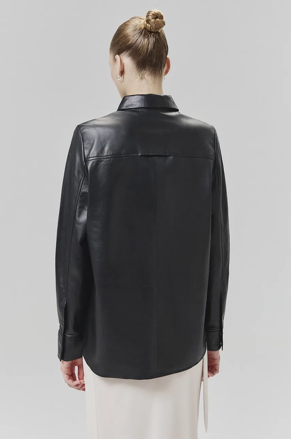 Odjeća Kožna košulja Answear.LAB WA24.KDD0O2 crna