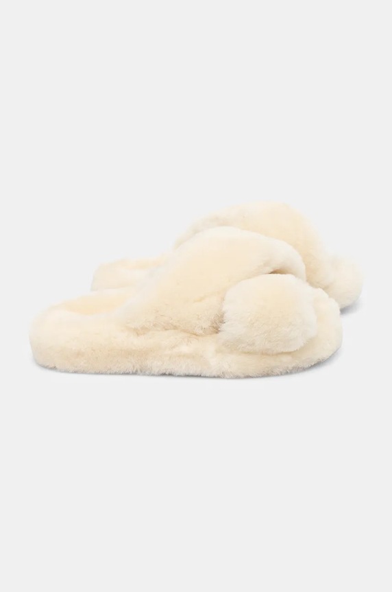 Answear Lab kapcie wełniane AW24.3.cd beżowy WA24