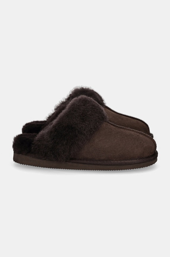 Answear.LAB pantofole in camoscio AW24.5.cd marrone WA24