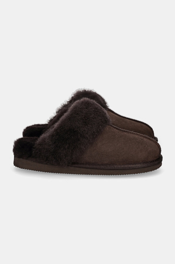 Παντόφλες σουέτ Answear.LAB AW24.5.cd καφέ WA24