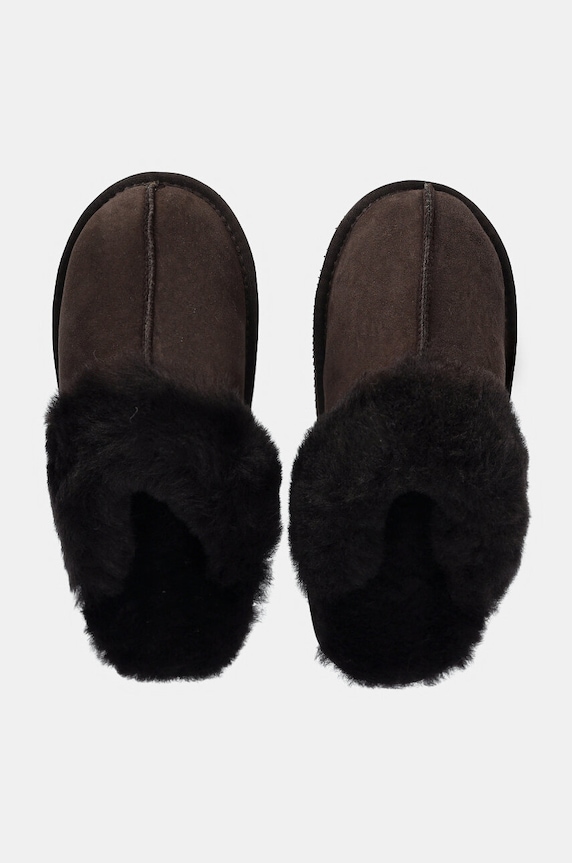 Παντόφλες σουέτ Answear.LAB καφέ AW24.5.cd