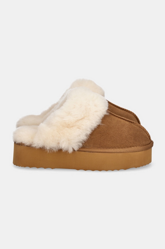 Παντόφλες σουέτ Answear.LAB AW25.19.cd καφέ WA24