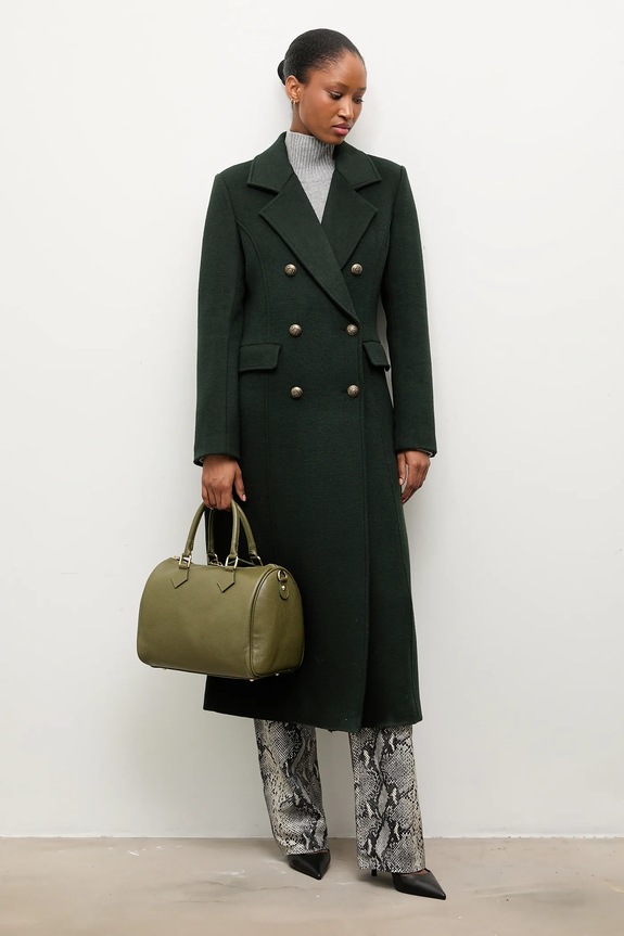 Volnen plašč Answear.LAB WA24.KPD001 zelena WA24