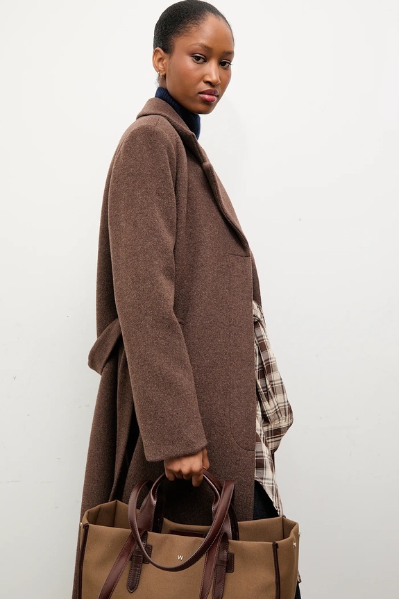 Plašč Answear.LAB WA24.KPD002 rjava