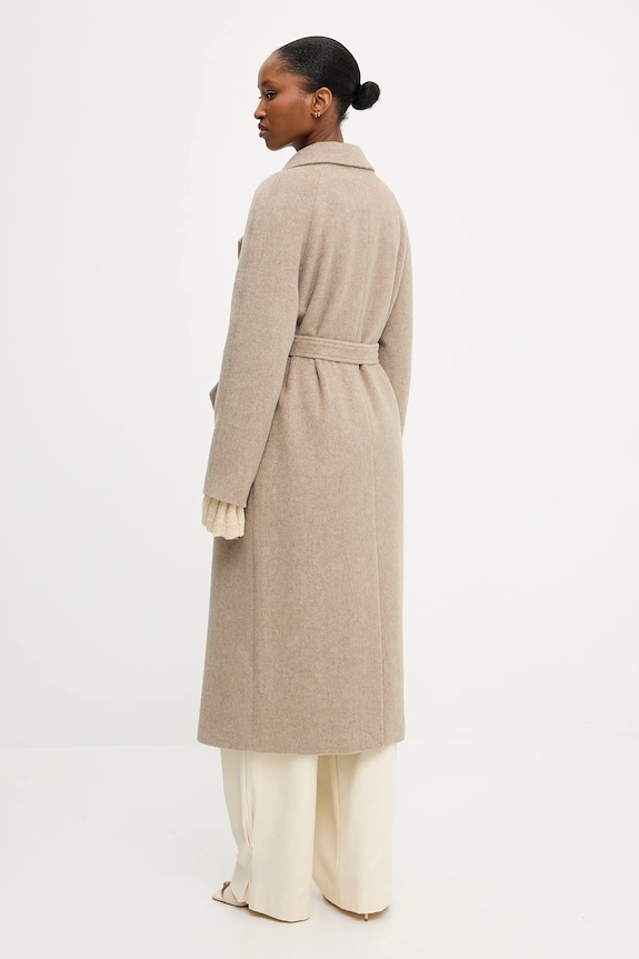 Ρούχα Μάλλινο παλτό Answear Lab WA24.KPD006 καφέ