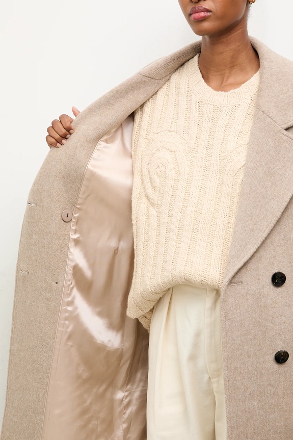 Μάλλινο παλτό Answear Lab WA24.KPD006