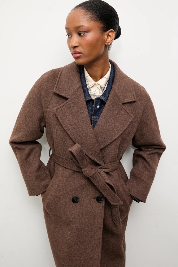 Answear.LAB cappotto in lana WA24.KPD006 marrone