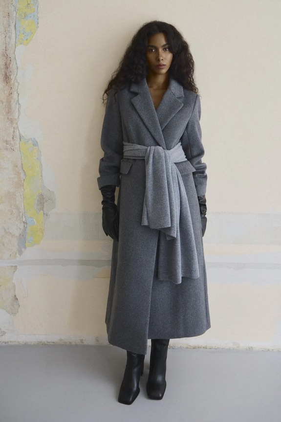Answear Lab cappotto in lana grigio WA24.KPD006