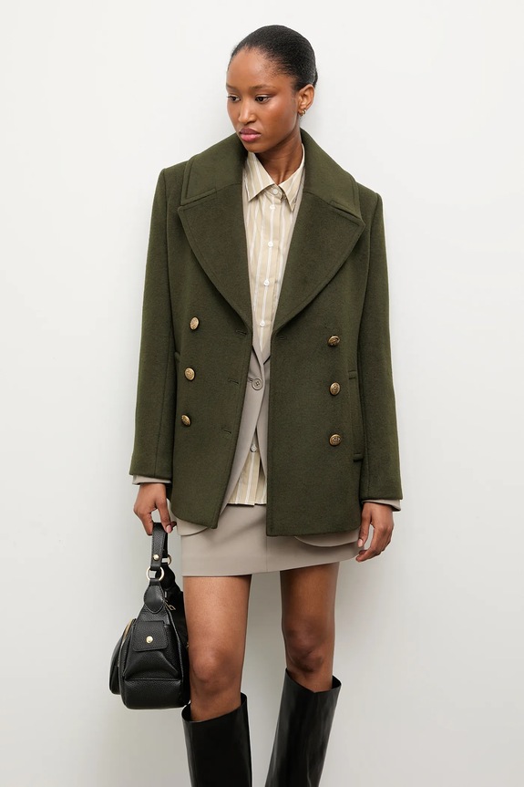 Volnen plašč Answear.LAB WA24.KPD020 zelena