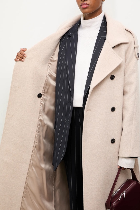 Answear.LAB płaszcz wełniany WA24.KPD021