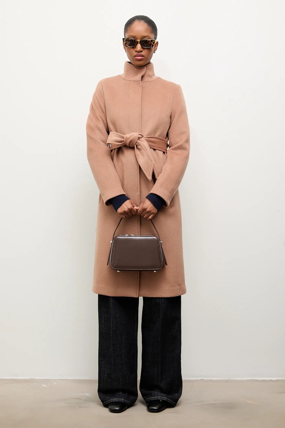 Answear.LAB cappotto in lana marrone WA23..KPD006