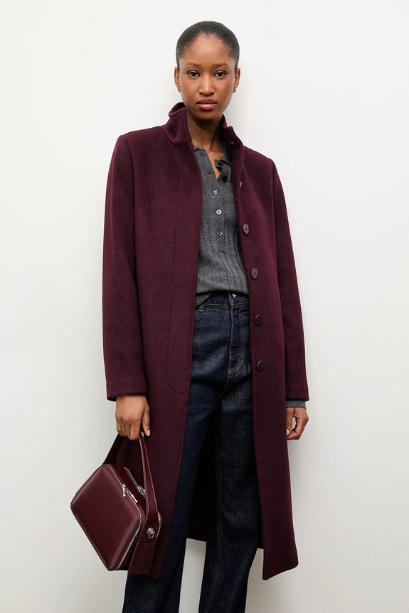 Answear.LAB cappotto in lana non isolato granata WA23.KPD004..