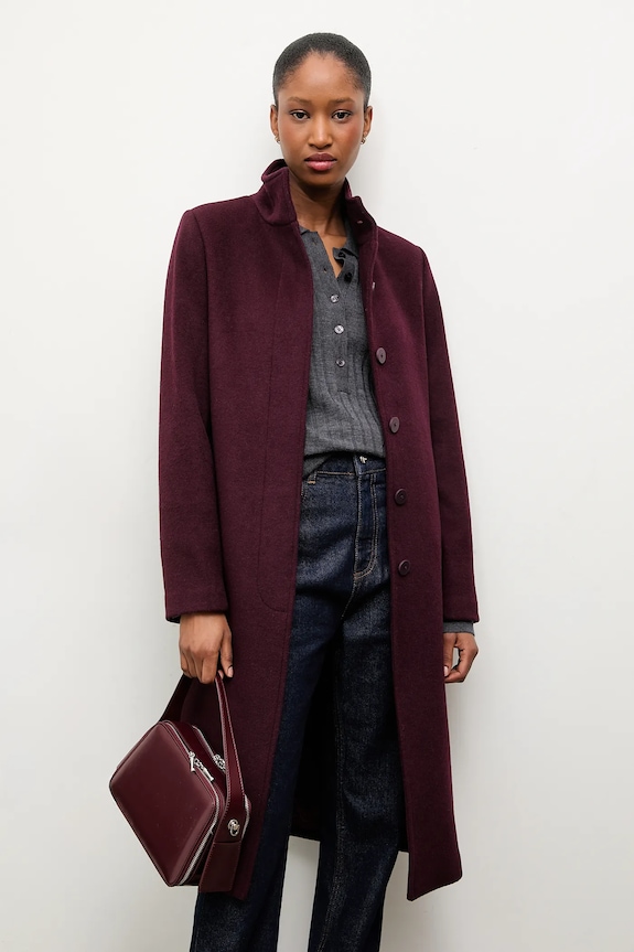 Answear.LAB cappotto in lana non isolato granata WA23.KPD004..