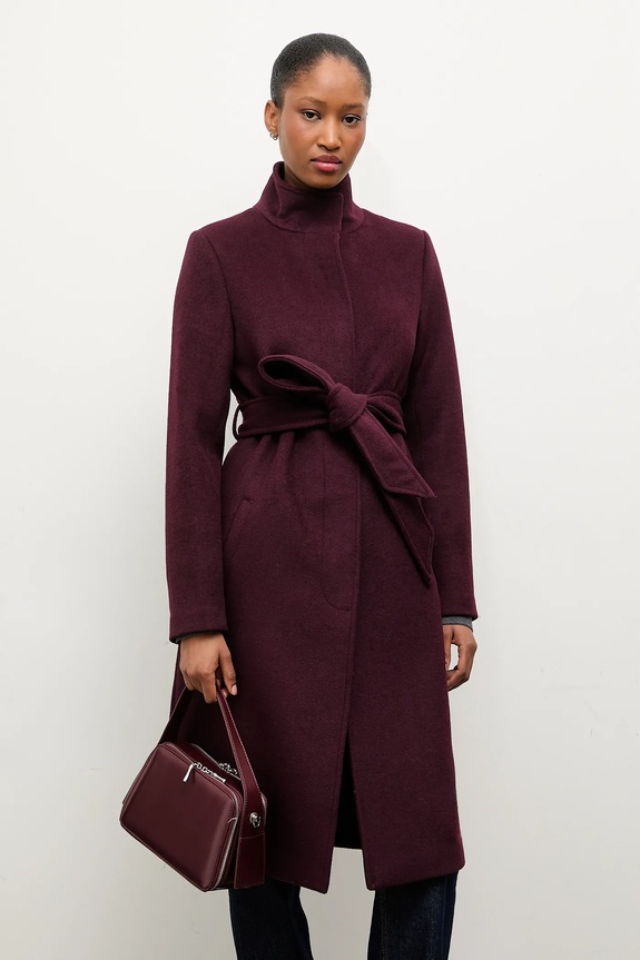 Answear.LAB cappotto in lana granata WA23.KPD004..