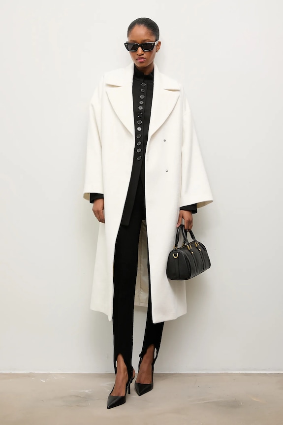 Вовняне пальто Answear Lab WA23.KPD008. білий
