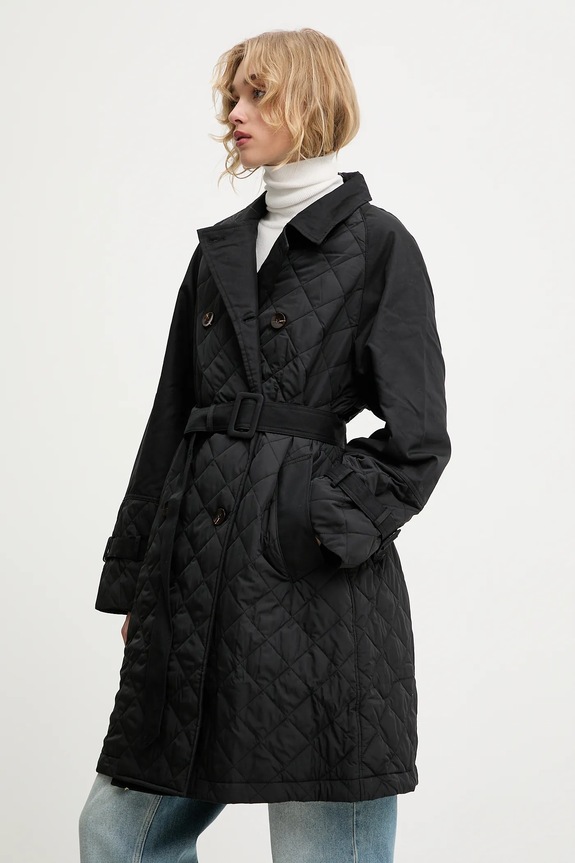 Answear.LAB płaszcz WA24.KPD050 czarny