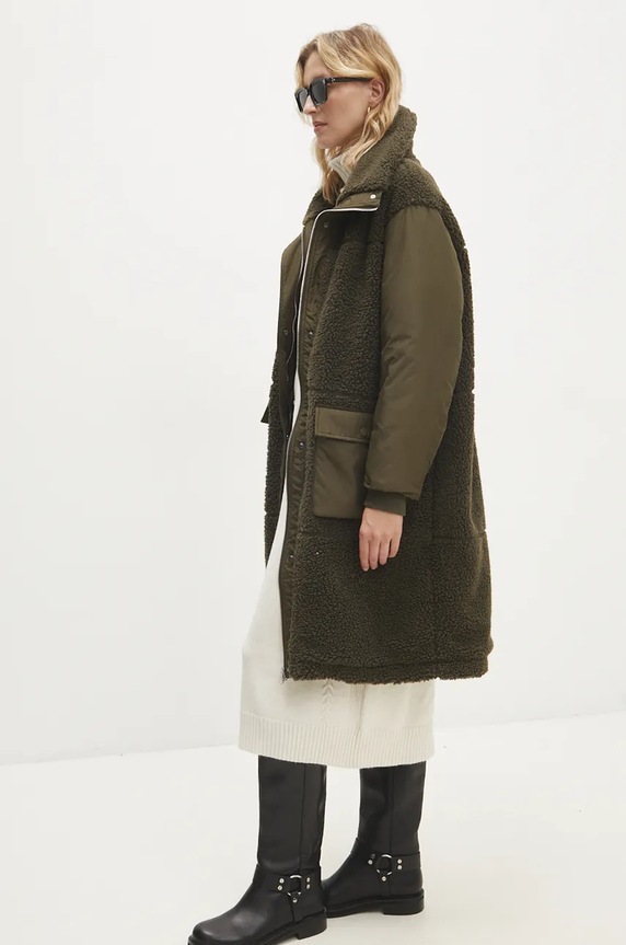 Jakna Answear.LAB zelena WA24.KUD004