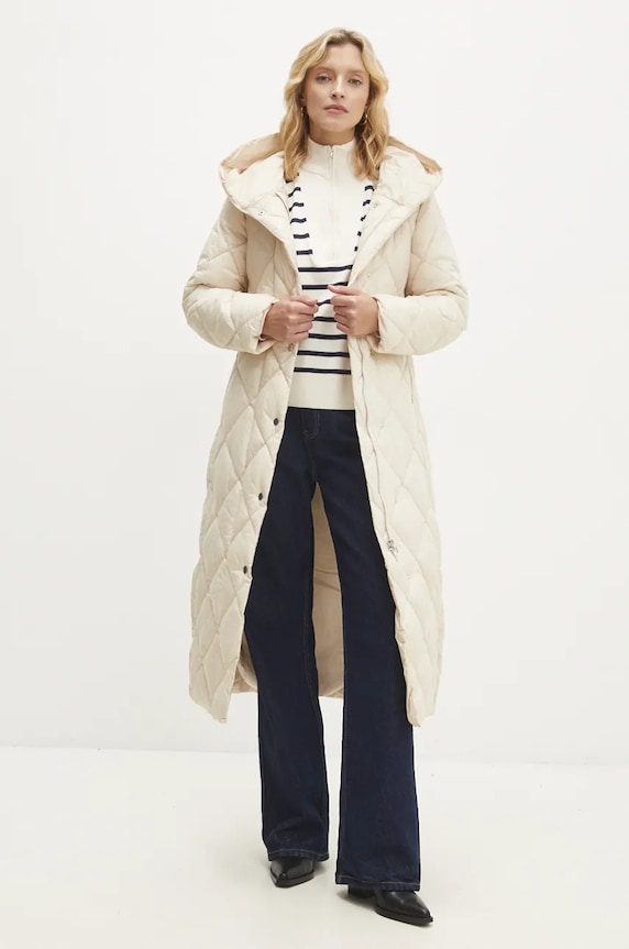 Bunda Answear.LAB WA24.KUD015 béžová WA24