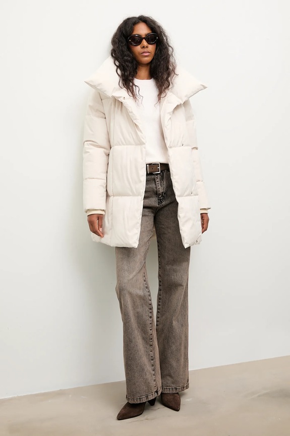 Answear.LAB prošivena jakna za žene WA24.KUD019 bež WA25