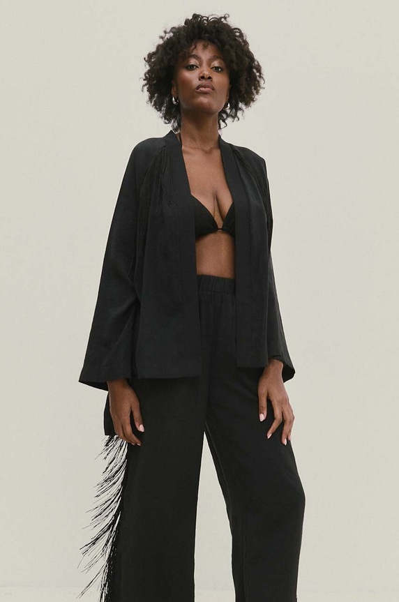 Answear.LAB marynarka czarny WS24.KZD005