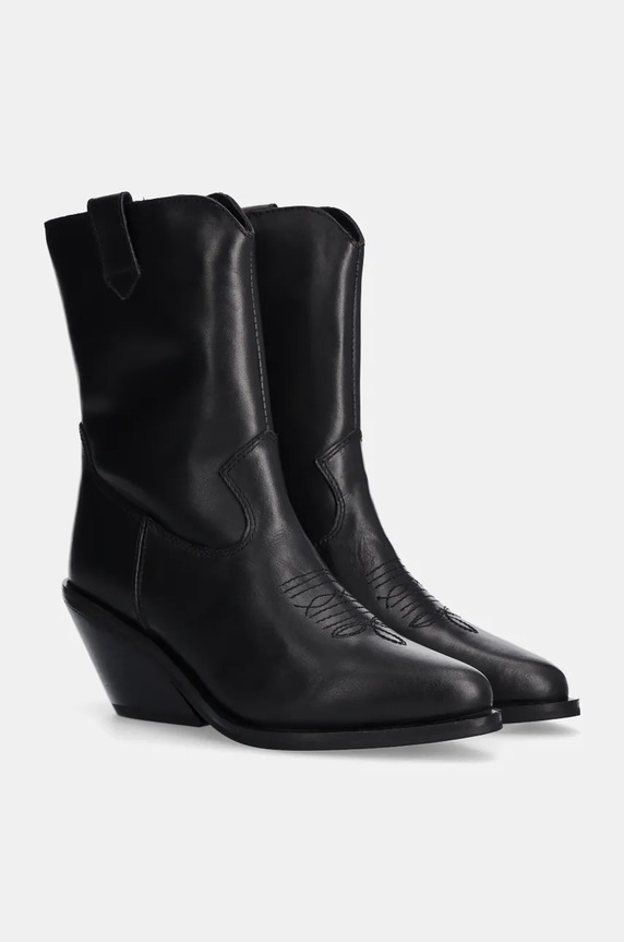 Шкіряні черевики Answear.LAB 41792.INJS чорний WA24