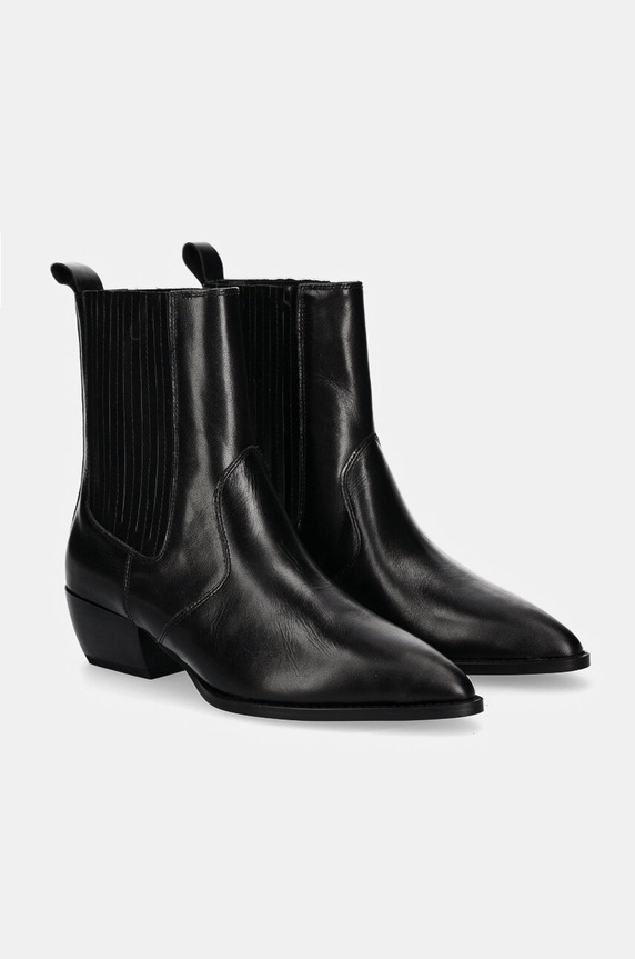 Answear.LAB sztyblety skórzane SS19001.1HWK czarny WA24