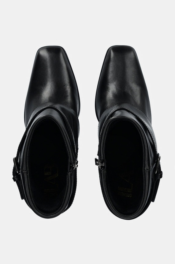 Answear.LAB botki skórzane 5587633.HWK czarny