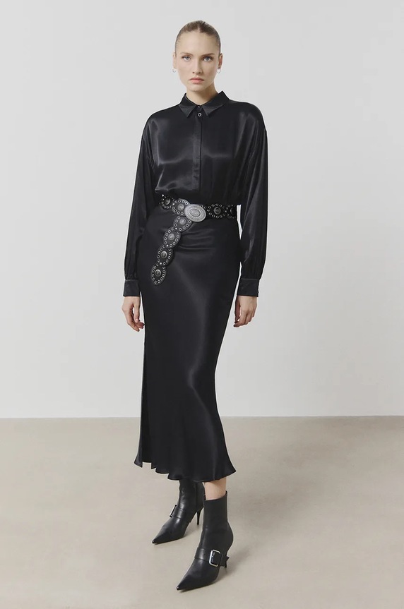 Φούστα Answear.LAB μαύρο WA24.SDD008