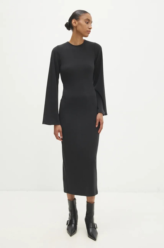 Answear Lab rochie WA24.SUD005 negru WA24