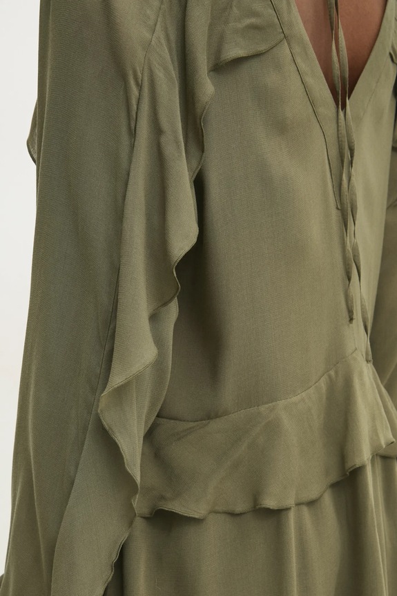 Answear.LAB sukienka WA24.SUD014 zielony