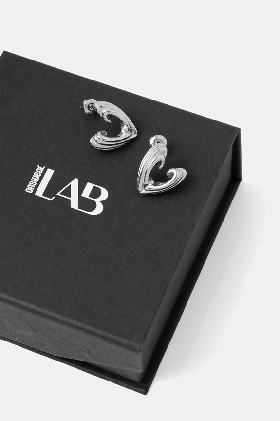 Αξεσουάρ Σκουλαρίκια Answear.LAB E-0295-150-077.hak ασημί