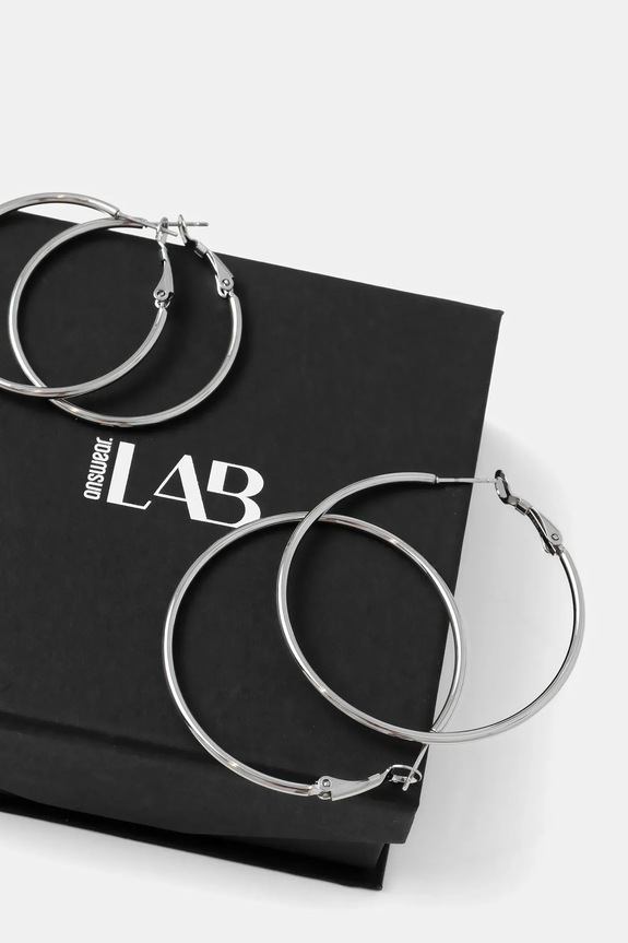 Answear Lab cercei 2-pack 7191039202;7191039102.hak argintiu WA25