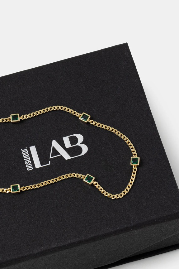 Accesorii Answear.LAB colier de argint PSET145/3C aur