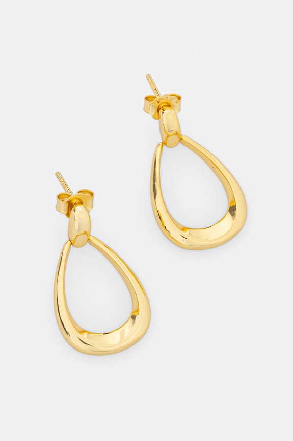 Pozlaćene srebrne naušnice Answear.LAB pozlata zlatna PPEN2277.C.hak