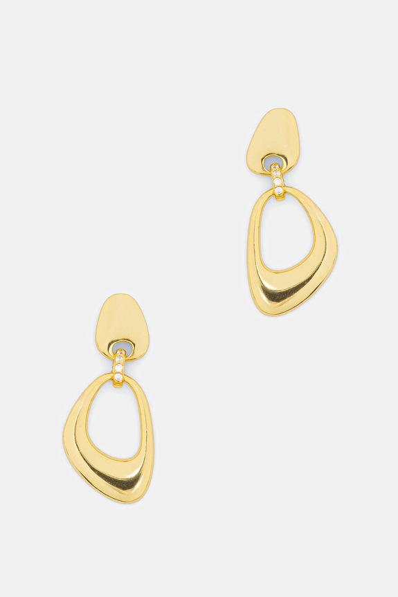 Srebrne naušnice presvučene zlatom Answear.LAB pozlata zlatna SET197.1C.hak