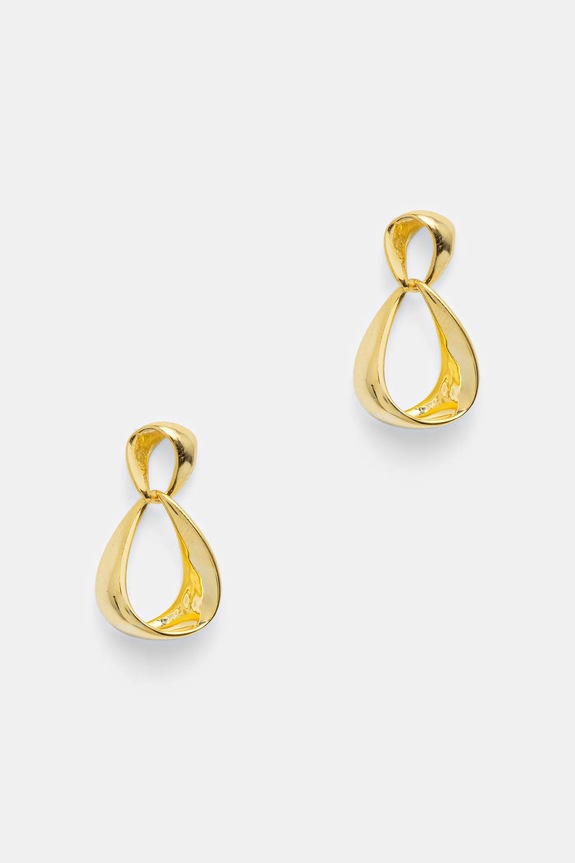 Επιχρυσωμένα ασημένια σκουλαρίκια Answear.LAB επιχρυσωμένο χρυσαφί SET202.1C.hak