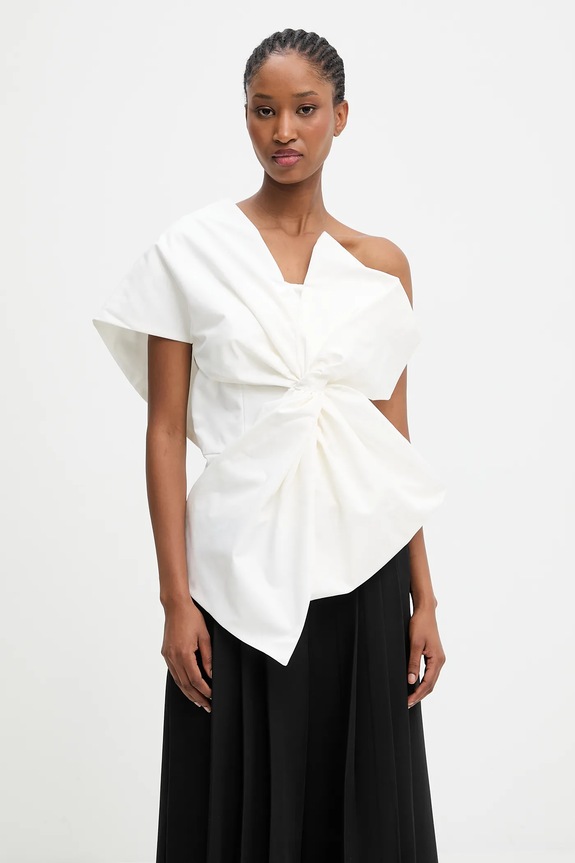 Answear.LAB bluza uni alb A22118