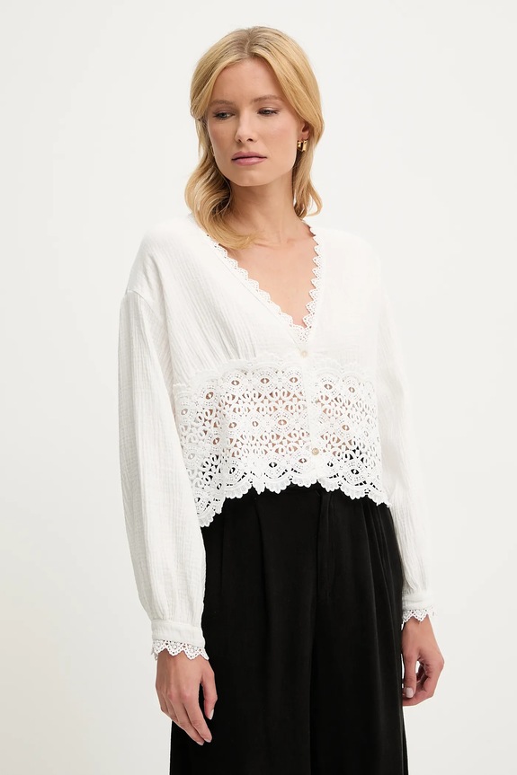 Βαμβακερό πουκάμισο Answear.LAB επίσημη λευκό FT1021