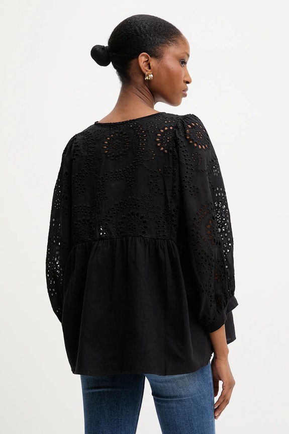 Îmbrăcăminte Answear Lab bluza din bumbac F.6420.TOS negru
