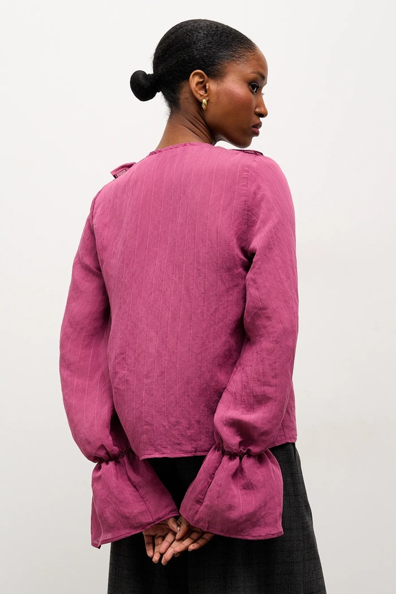 Ρούχα Μπλουζάκι Answear.LAB 080705.TOS μπορντό