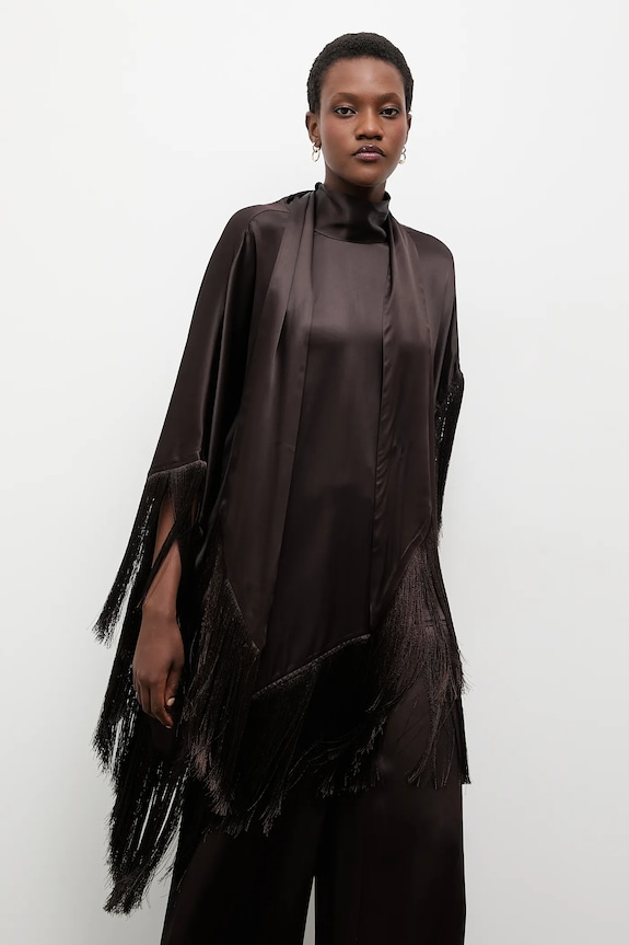 Answear.LAB bluza ST.TOP.1411.TOS maro